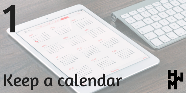 productivity hacks tips procrastination keep calendar